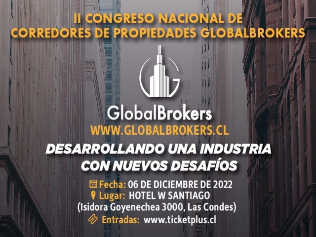 Los invitamos cordialmente a ser parte del II Congreso Nacional de Corredores de Propiedades GlobalBrokers